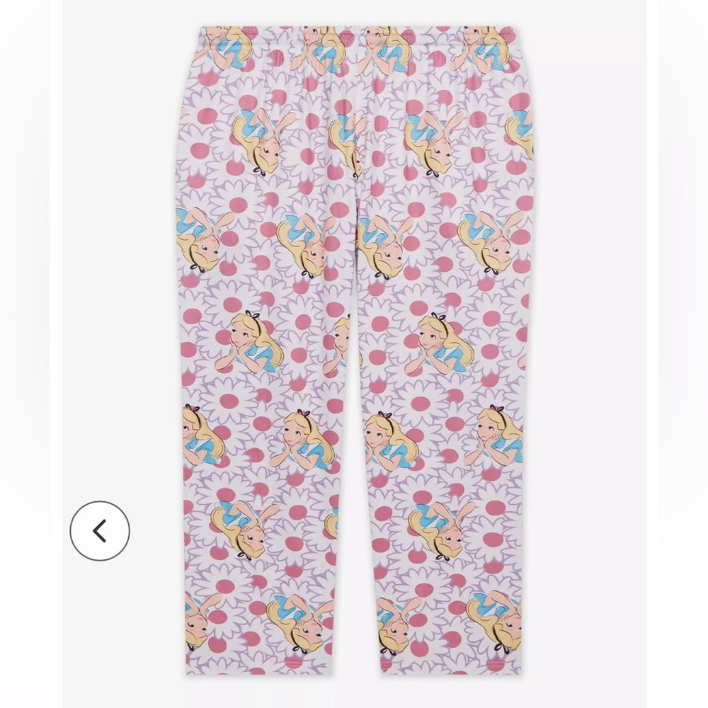 NEW Disney Alice in Wonderland Soft Sleep Pants Pajama Bottoms Size 14 / 16 - Picture 2 of 5